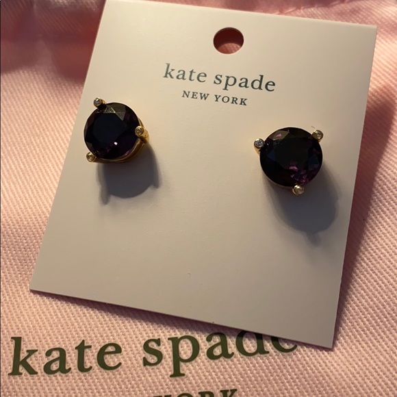 NEW Kate Spade rise and shine purple earrings - Picture 2 of 8